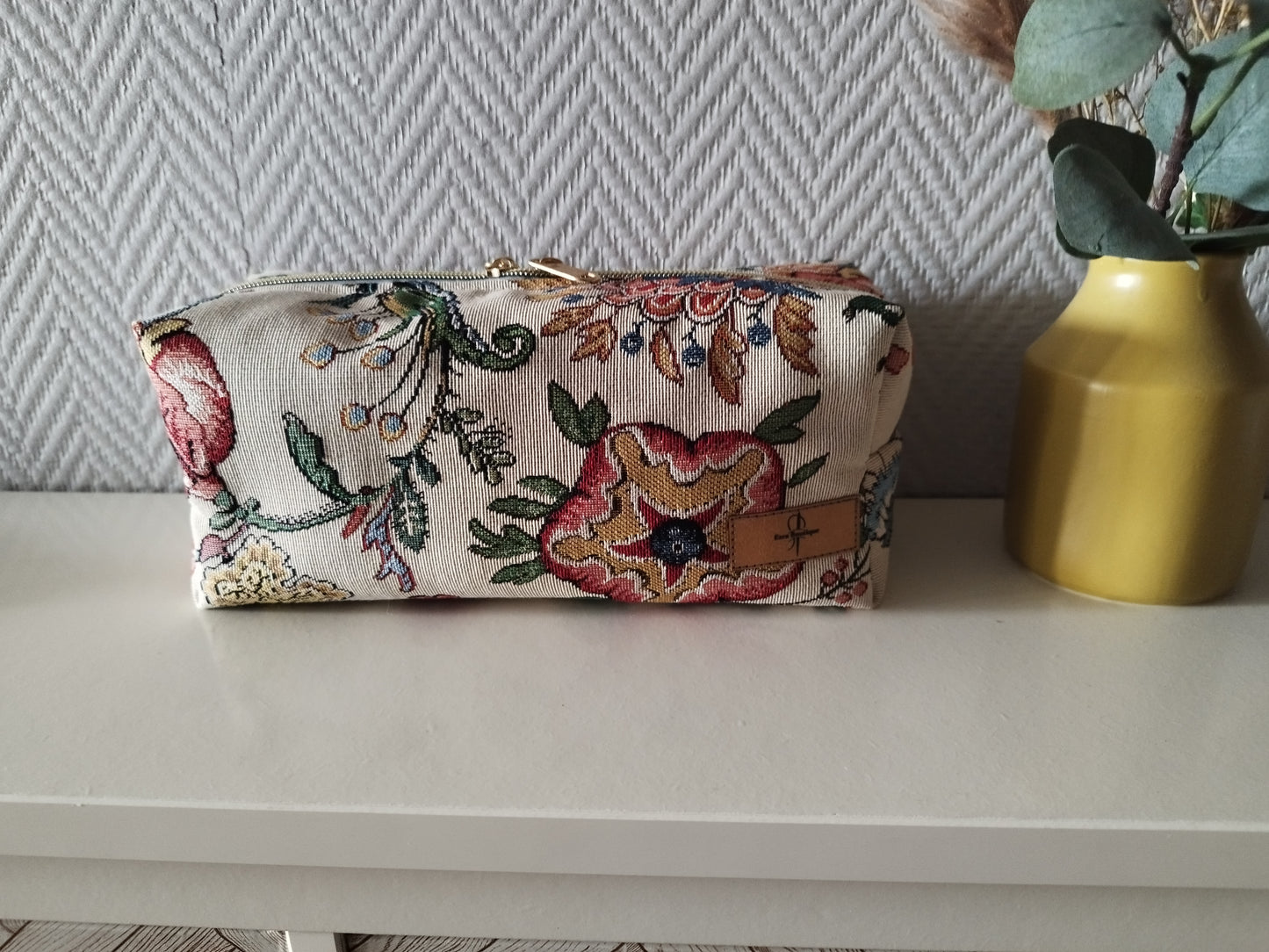 Trousse de Toilette en tissu Jacquard
