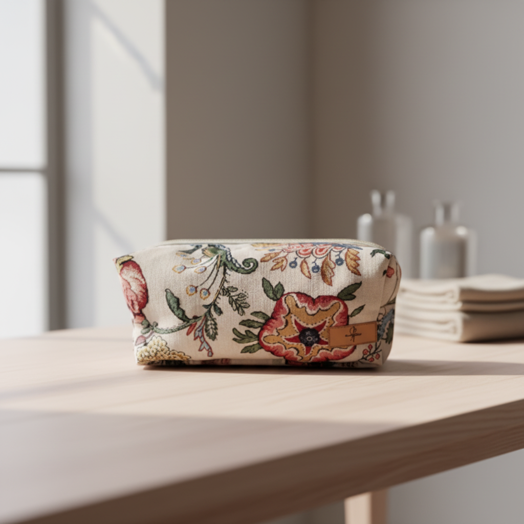 Trousse de Toilette en tissu Jacquard